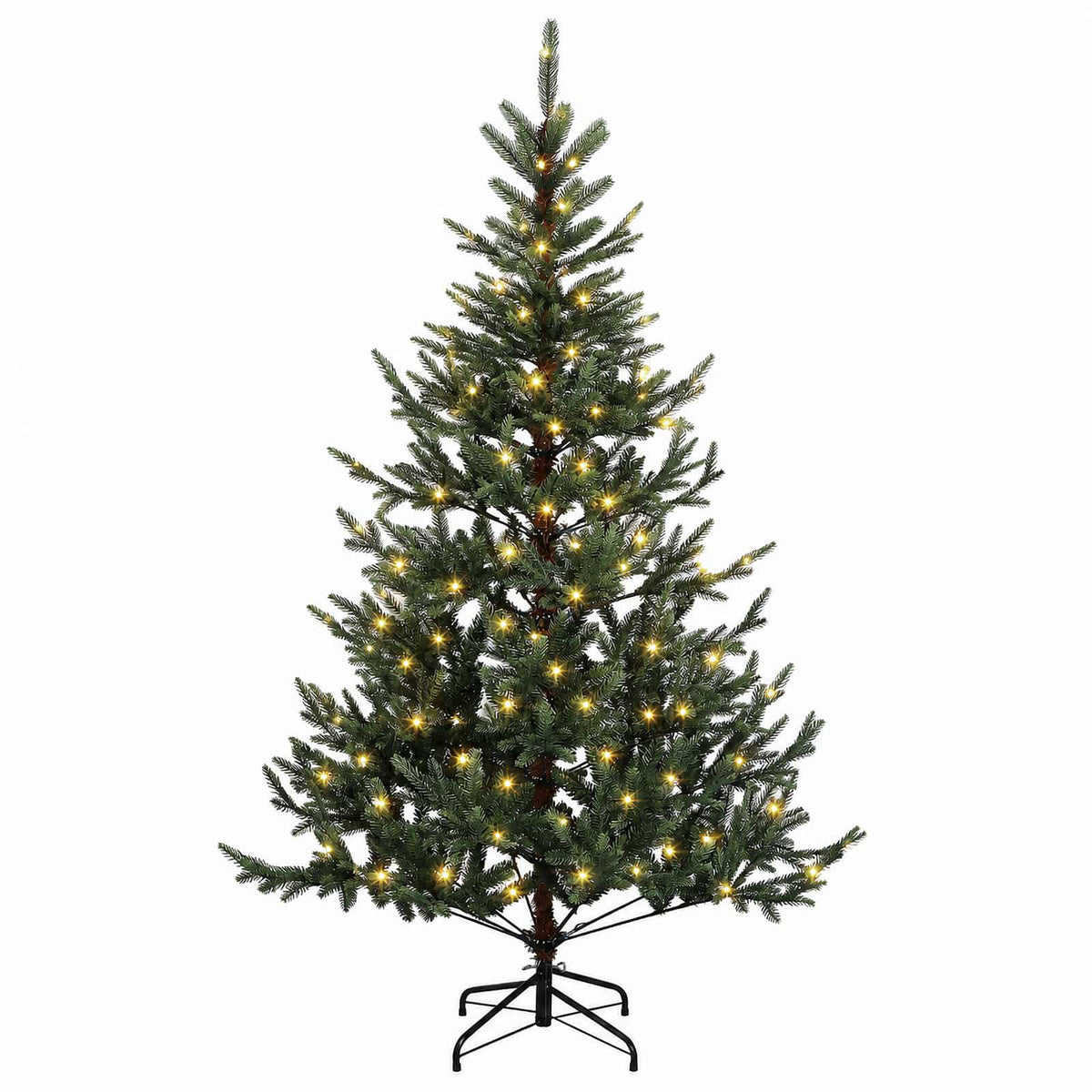 Dirbtinė Sulankstoma Kalėdų Eglutė 120 cm 150 LED Šilta balta