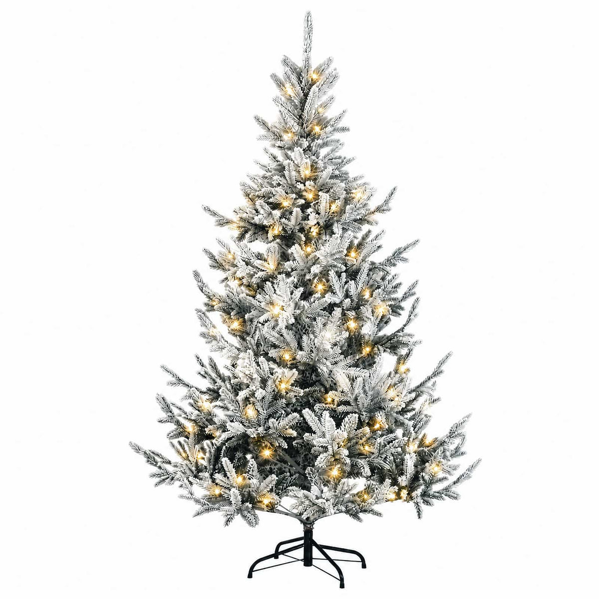 Dirbtinė Sulankstoma Kalėdų Eglutė 120 cm 150 LED Šilta balta