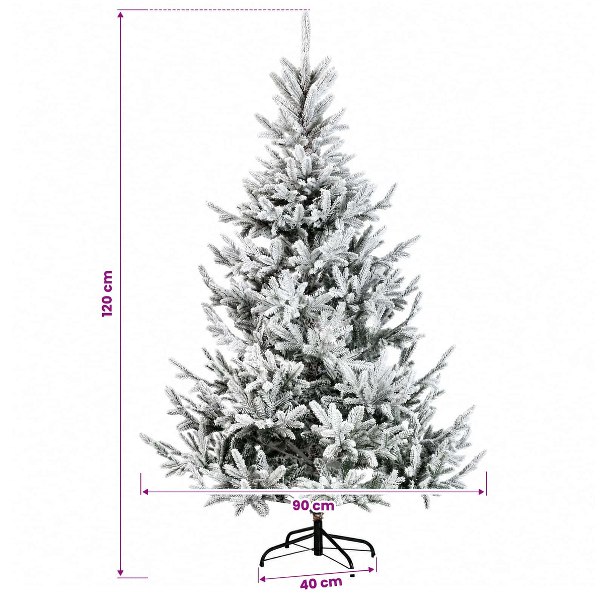 Dirbtinė Sulankstoma Kalėdų Eglutė 120 cm 150 LED Šilta balta