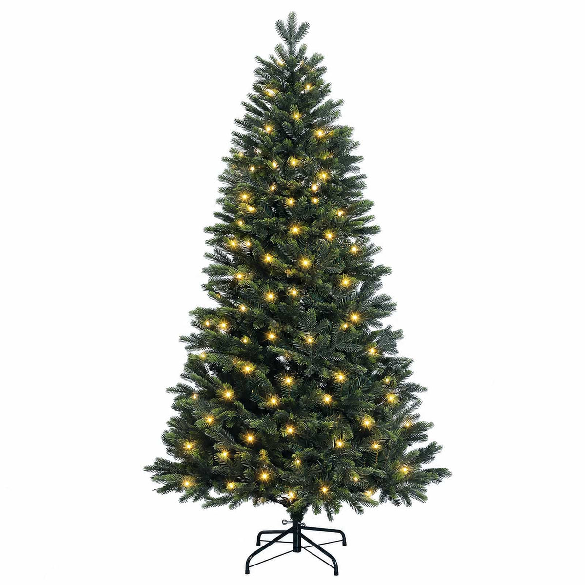 Dirbtinė Sulankstoma Kalėdų Eglutė 120 cm 150 LED Šilta balta