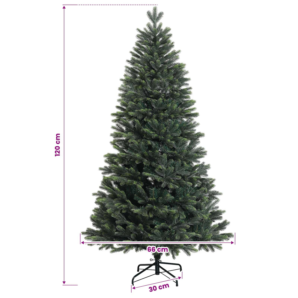 Dirbtinė Sulankstoma Kalėdų Eglutė 120 cm 150 LED Šilta balta