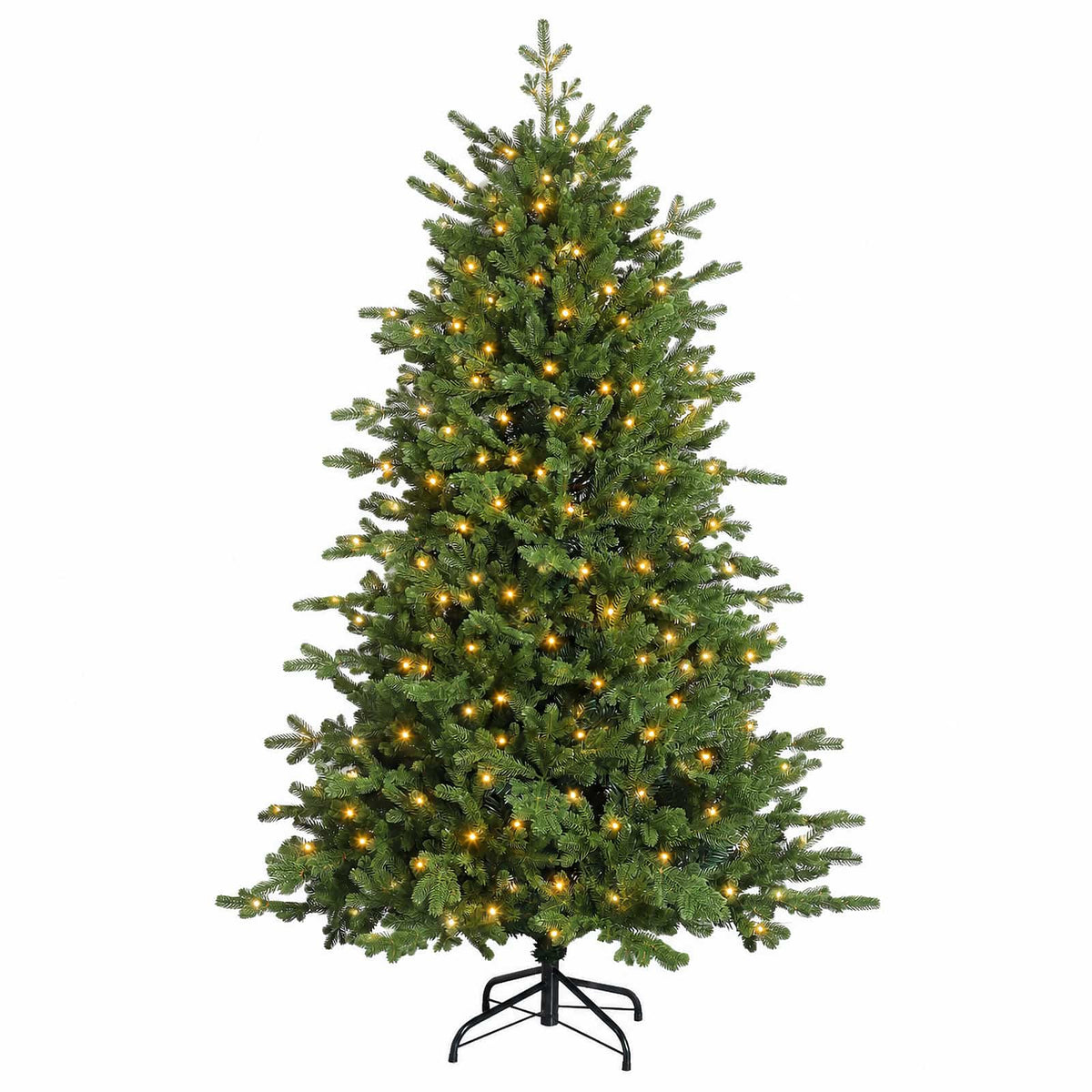 Dirbtinė Sulankstoma Kalėdų Eglutė 150 cm 150 LED Šilta balta