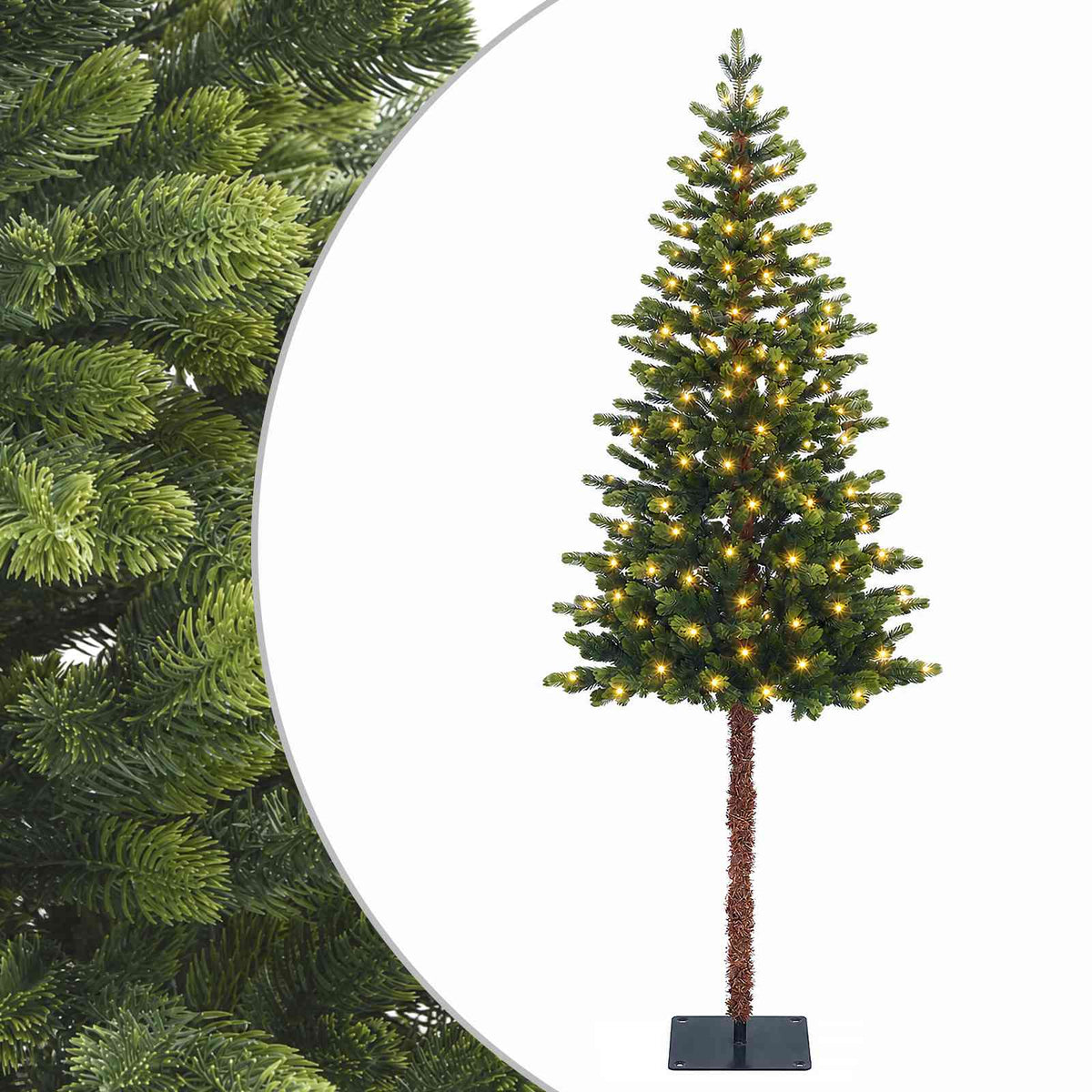 Dirbtinė Sulankstoma Kalėdų Eglutė 120 cm 150 LED Šilta balta