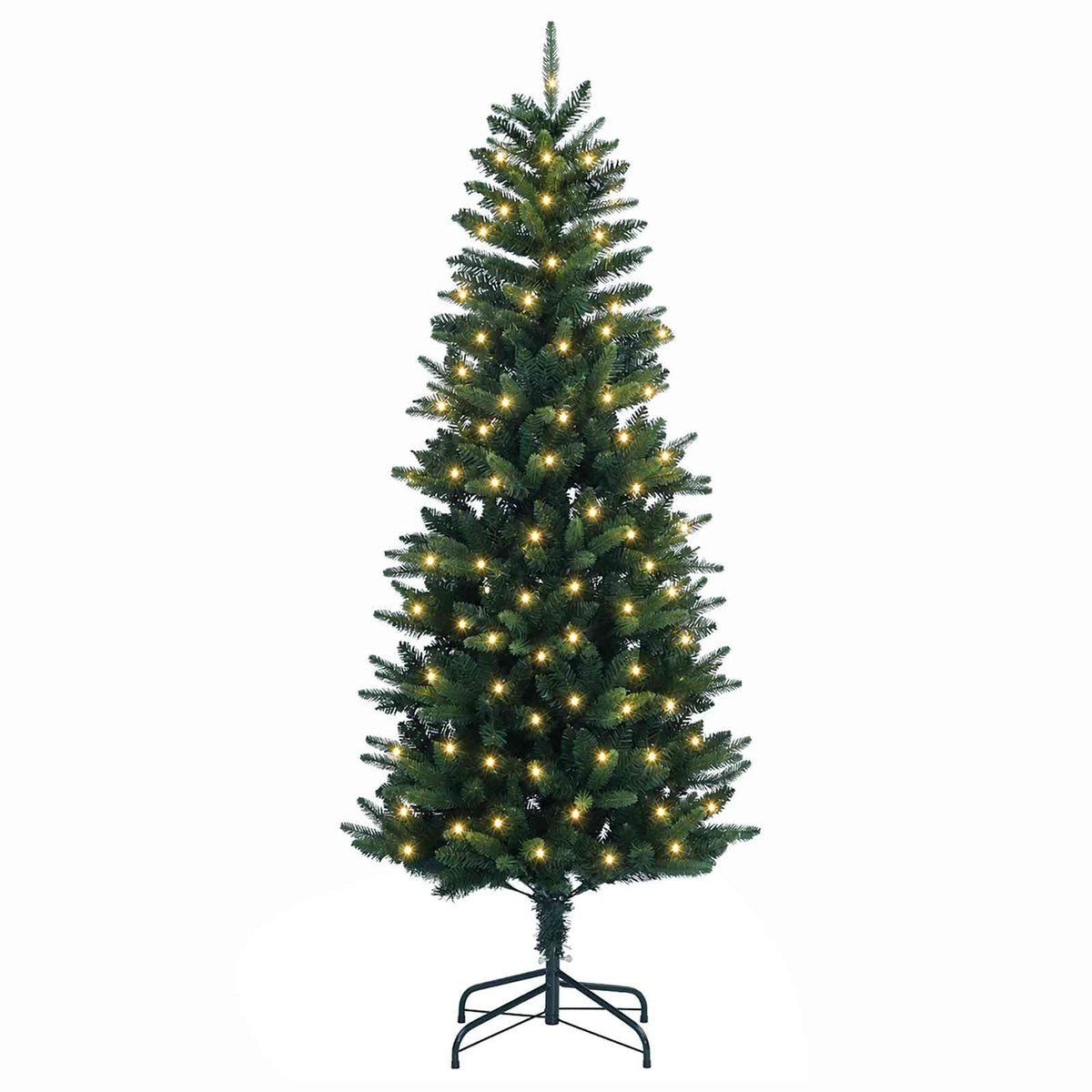 Dirbtinė Sulankstoma Kalėdų Eglutė 120 cm 150 LED Šilta balta