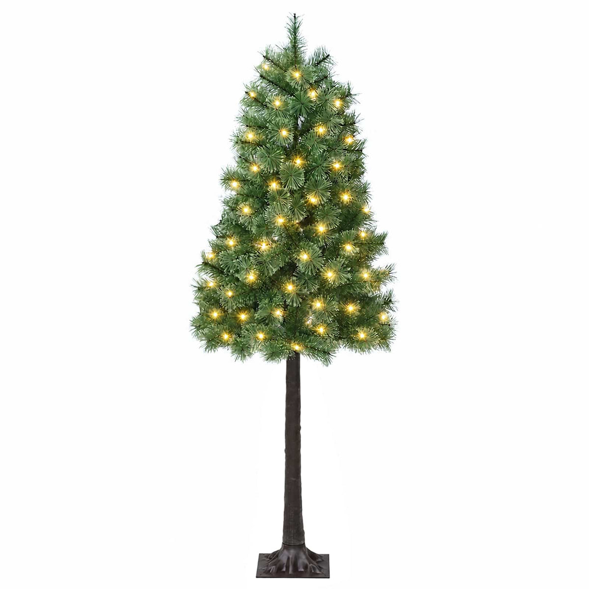 Dirbtinė Sulankstoma Kalėdų Eglutė 150 cm 150 LED Šilta balta