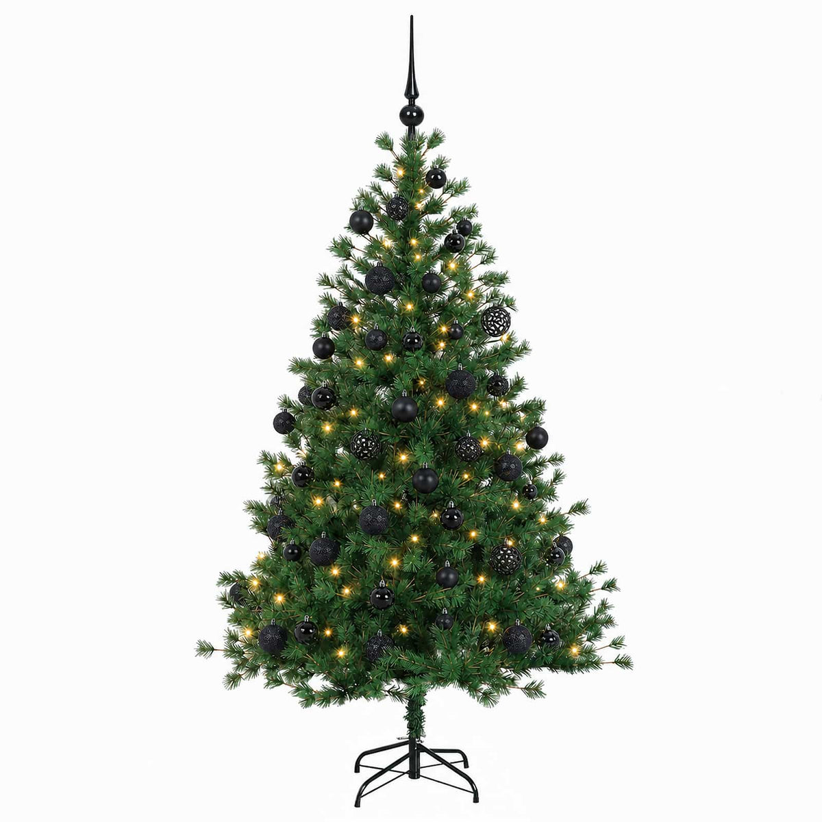Dirbtinė kalėdinė eglutė su rutuliuku 150 cm 150 LED