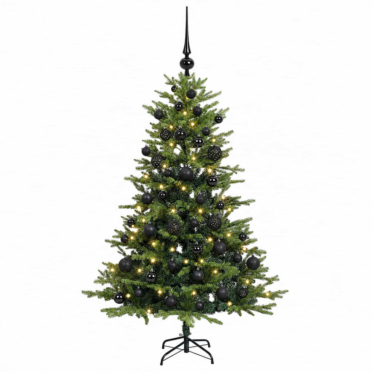Dirbtinė kalėdinė eglutė su rutuliuku 150 cm 150 LED