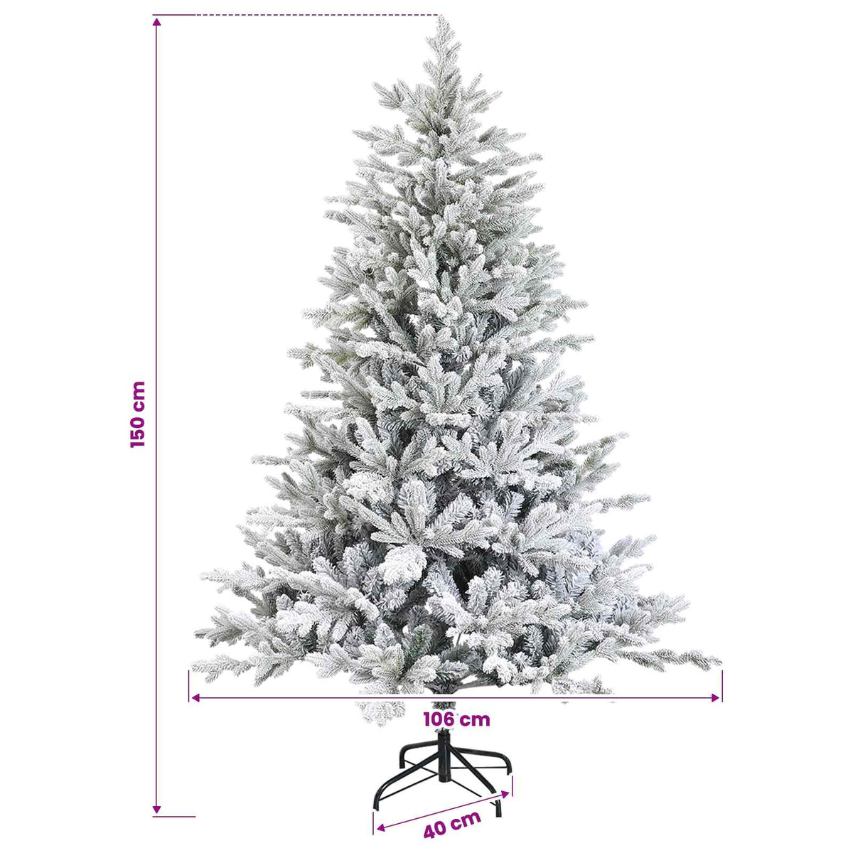 Dirbtinė kalėdinė eglutė su rutuliuku 150 cm 150 LED