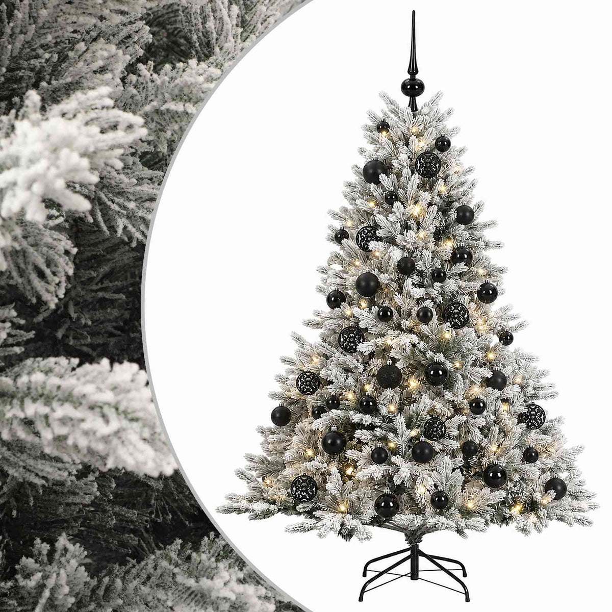 Dirbtinė kalėdinė eglutė su rutuliuku 120 cm 150 LED