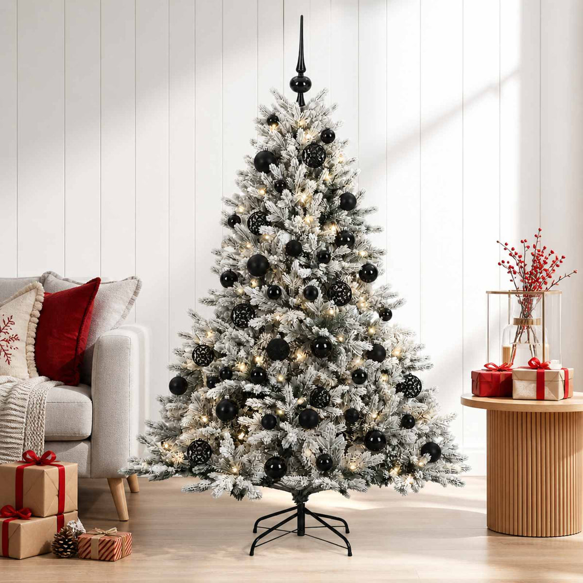 Dirbtinė kalėdinė eglutė su rutuliuku 150 cm 150 LED