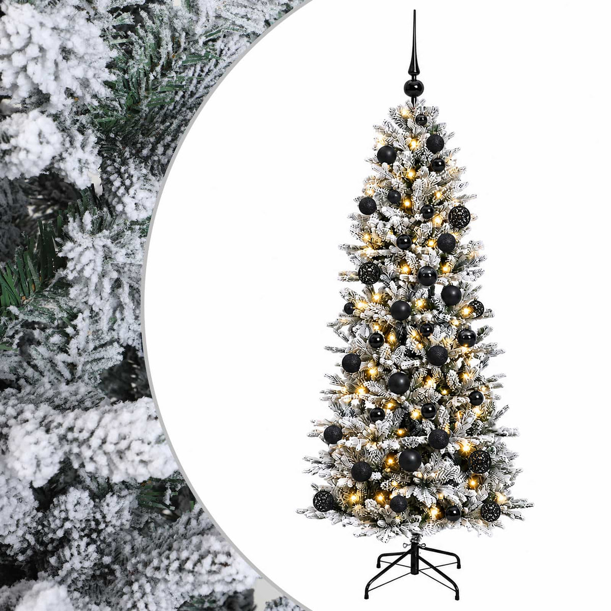 Dirbtinė kalėdinė eglutė su rutuliuku 120 cm 150 LED