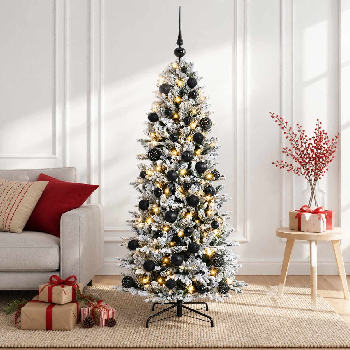 Dirbtinė kalėdinė eglutė su rutuliuku 120 cm 150 LED