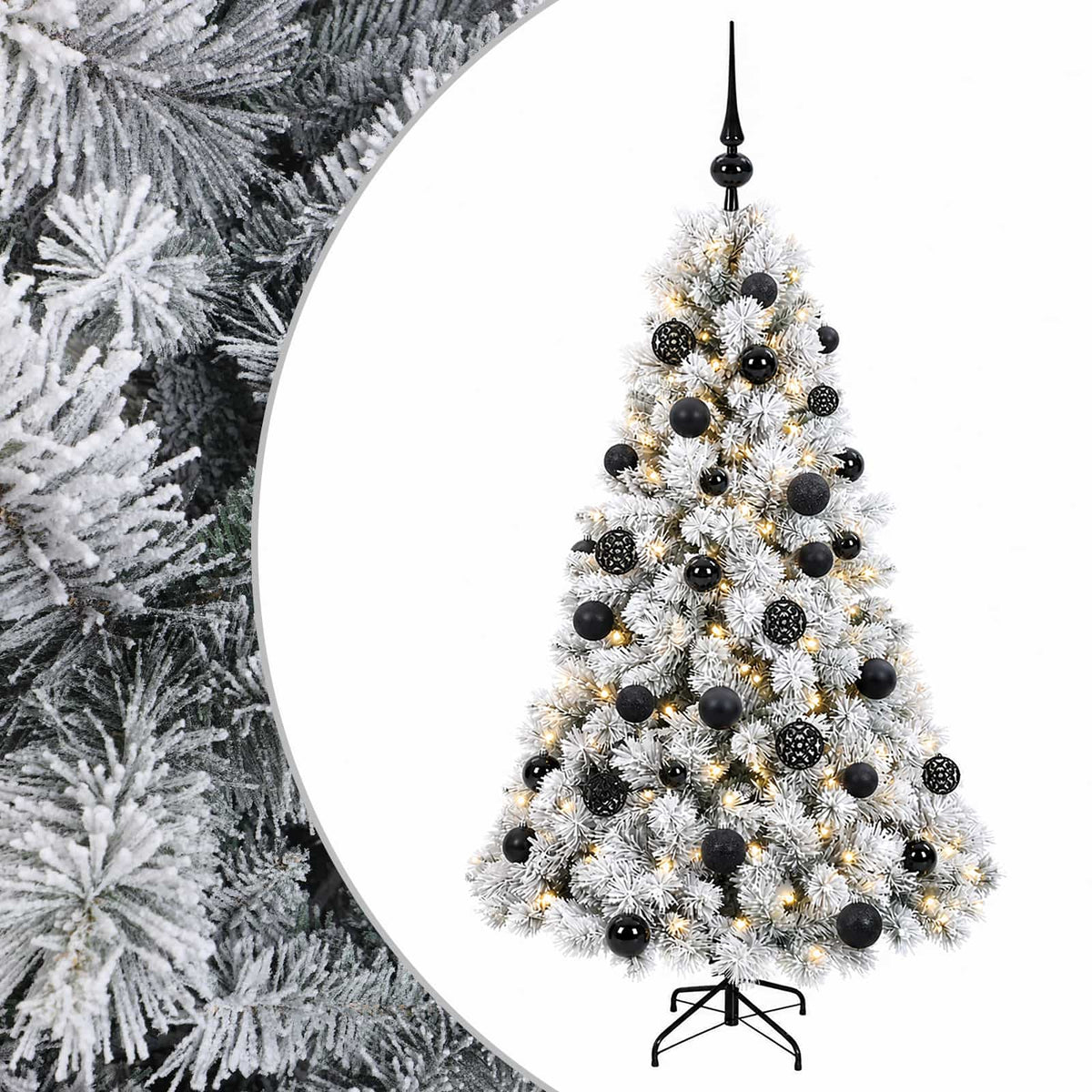 Dirbtinė kalėdinė eglutė su rutuliuku 120 cm 150 LED