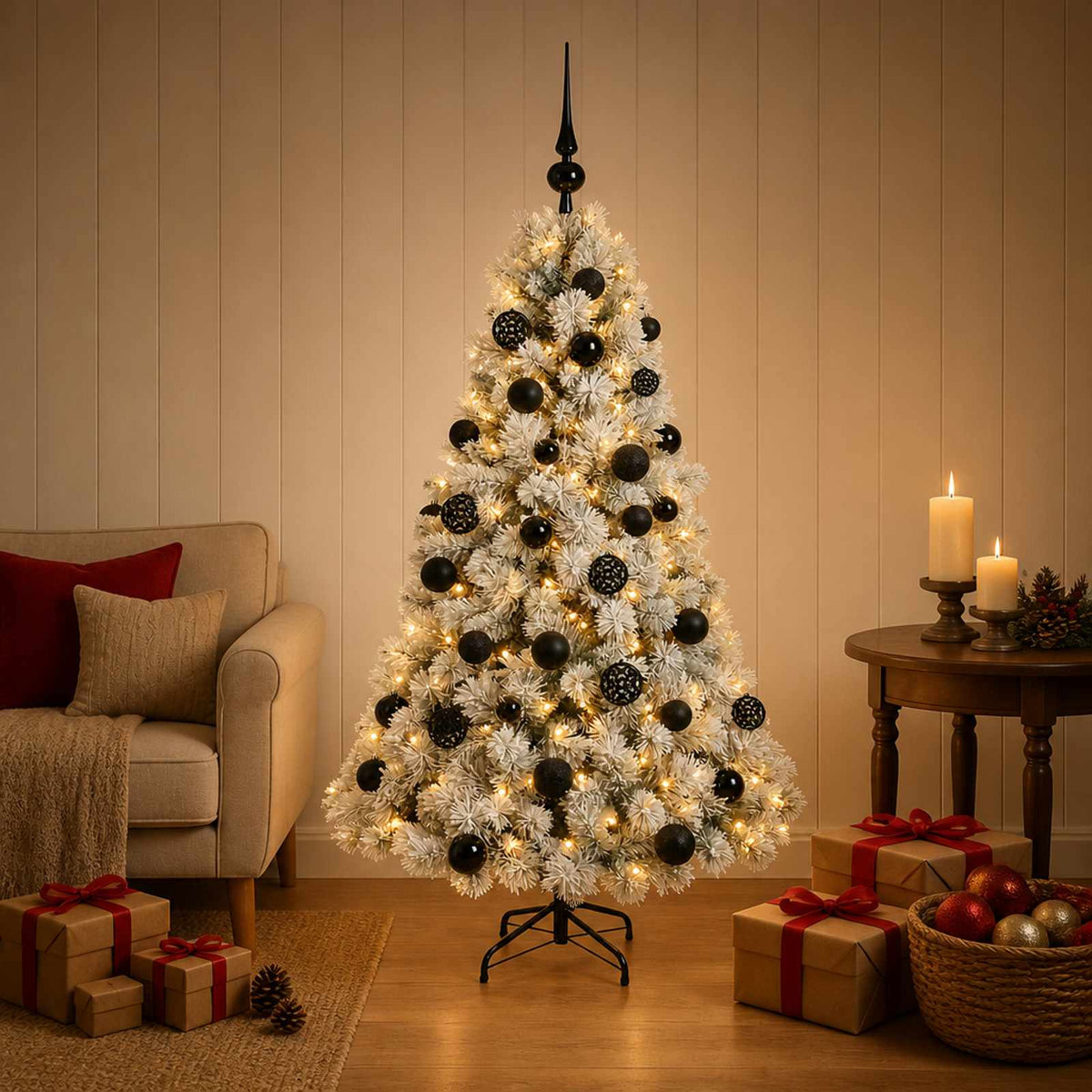 Dirbtinė kalėdinė eglutė su rutuliuku 150 cm 150 LED