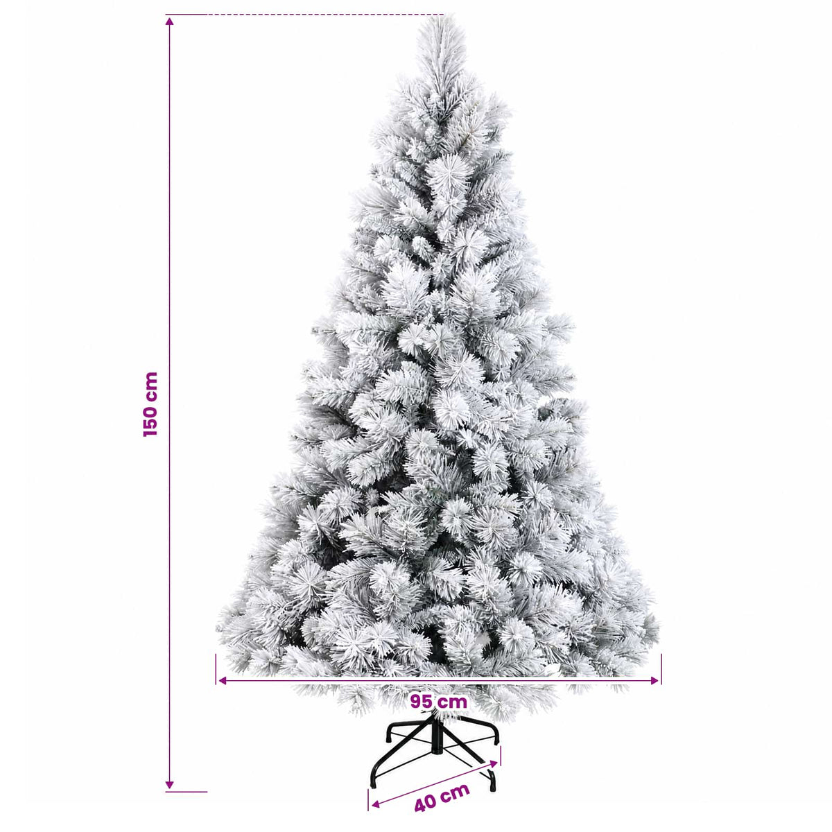 Dirbtinė kalėdinė eglutė su rutuliuku 150 cm 150 LED