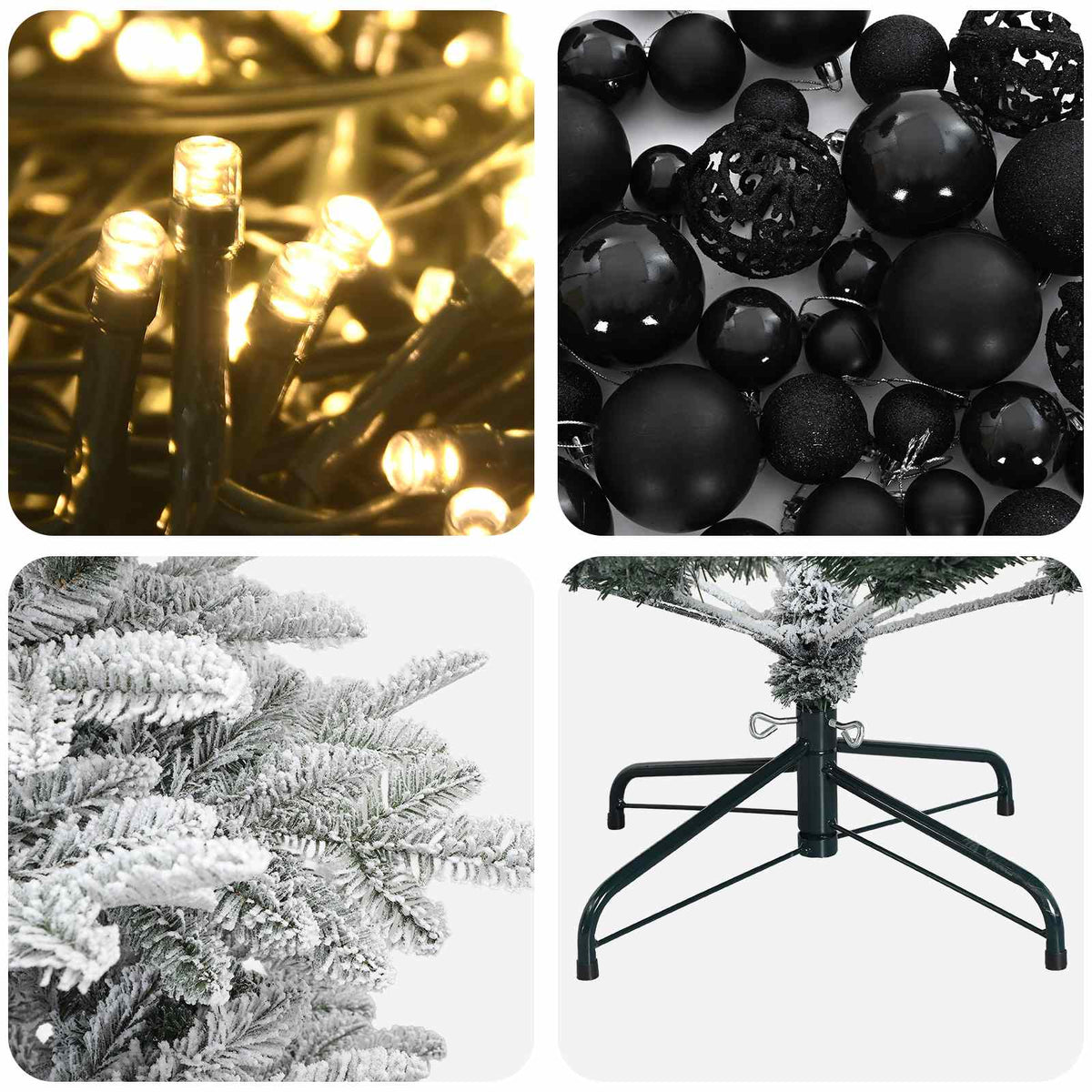Dirbtinė kalėdinė eglutė su rutuliuku 120 cm 150 LED