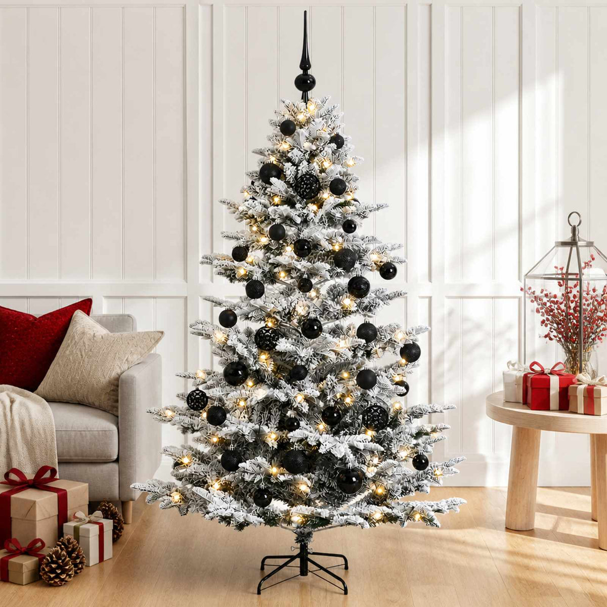 Dirbtinė kalėdinė eglutė su rutuliuku 150 cm 150 LED