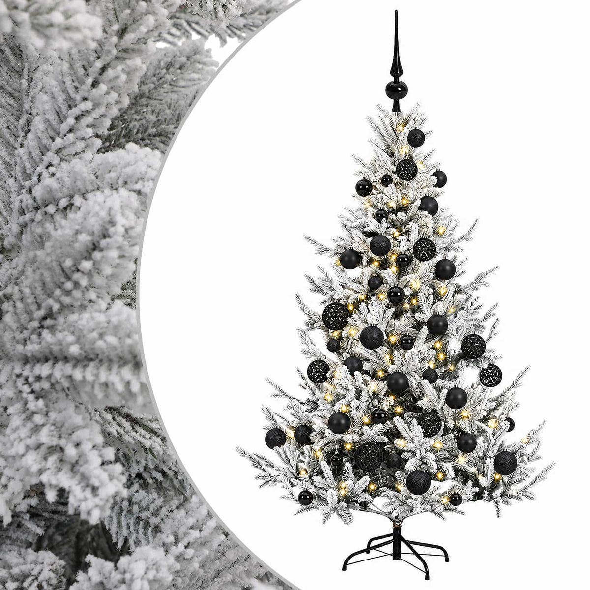 Dirbtinė kalėdinė eglutė su rutuliuku 120 cm 150 LED