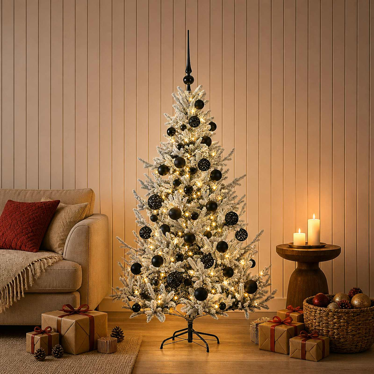 Dirbtinė kalėdinė eglutė su rutuliuku 120 cm 150 LED