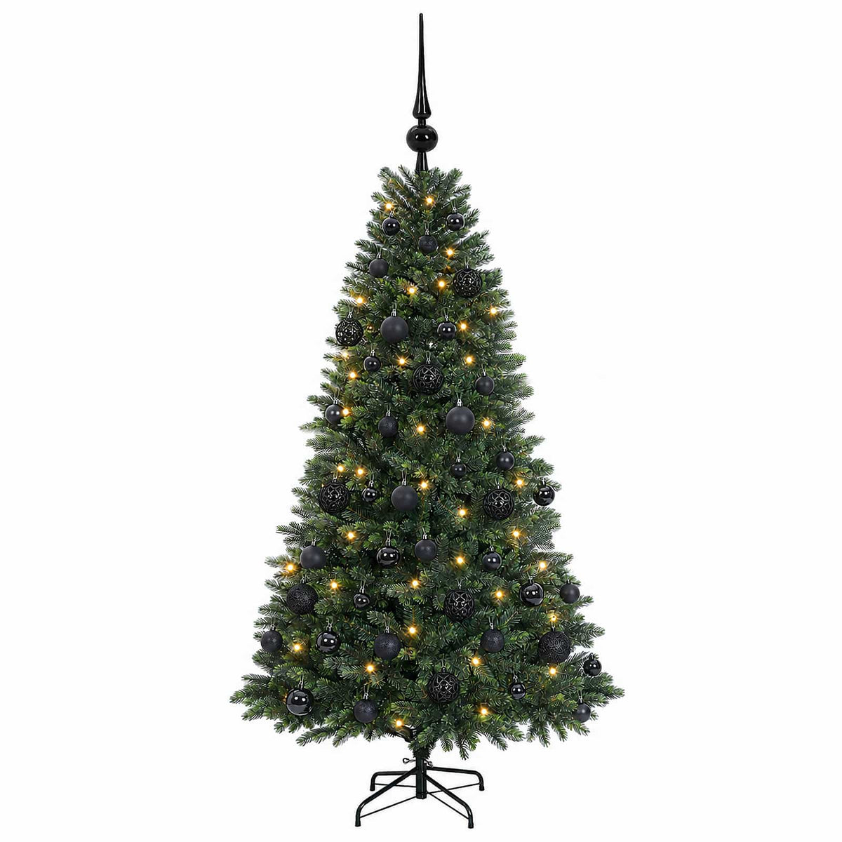 Dirbtinė Kalėdų eglutė su burbulais 120 cm 150 LED Šilta balta