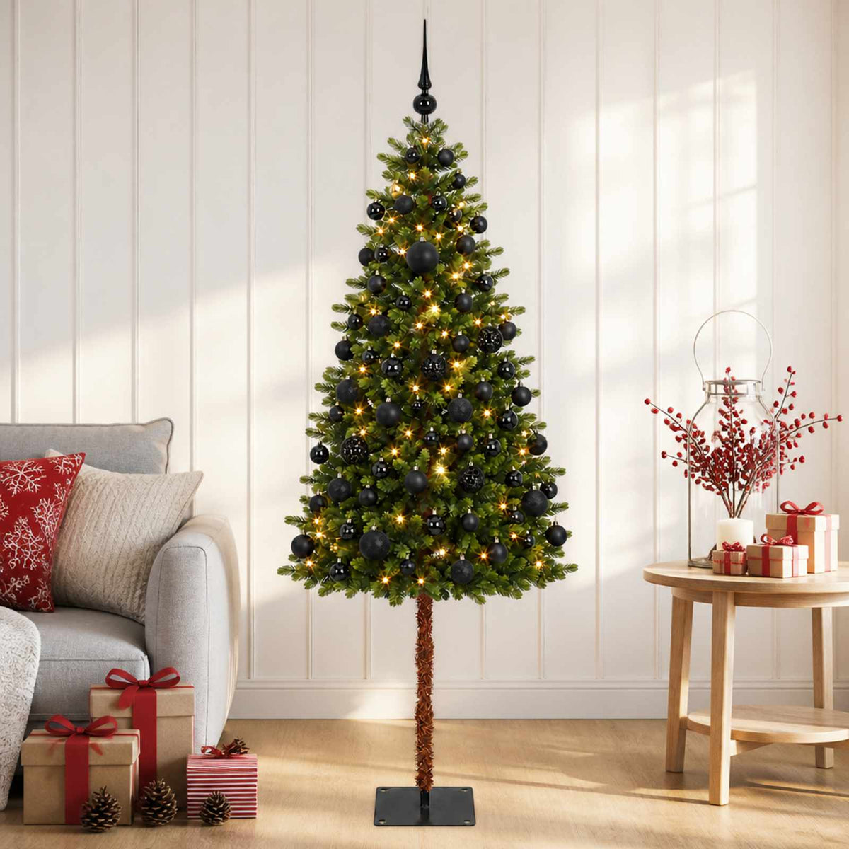 Dirbtinė Kalėdų eglutė su burbulais 120 cm 150 LED Šilta balta