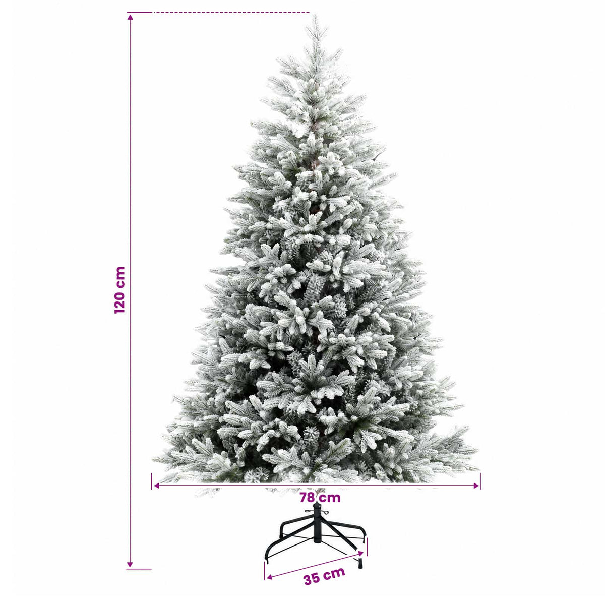 Dirbtinė Kalėdų eglutė su burbulais 120 cm 150 LED Šilta balta