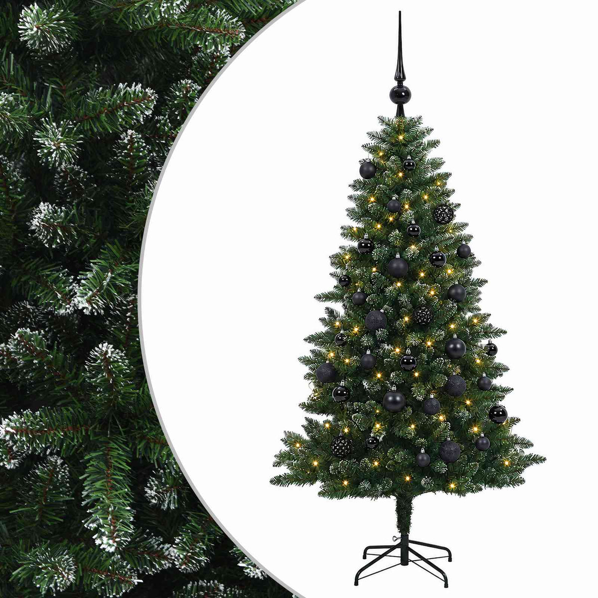 Dirbtinė Kalėdų eglutė su burbulais 150 cm 150 LED Šilta balta