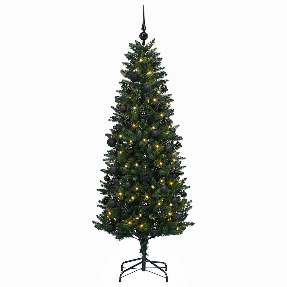 Dirbtinė Kalėdų eglutė su burbulais 120 cm 150 LED Šilta balta