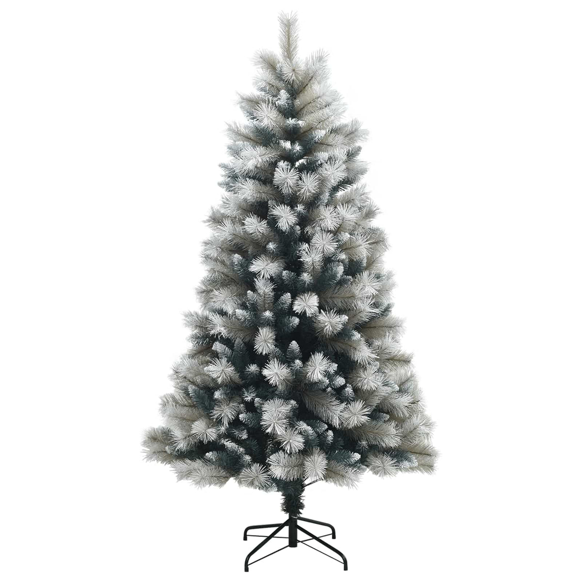 Dirbtinė eglutė su lankstomomis šakomis ir bumbulais 120 cm