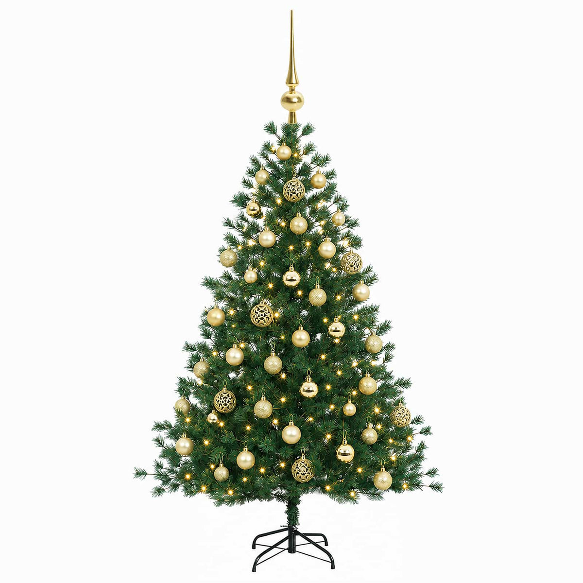 Dirbtinė kalėdinė eglutė su rutuliuku 150 cm 150 LED