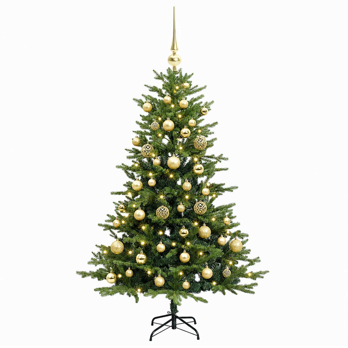 Dirbtinė kalėdinė eglutė su rutuliuku 150 cm 150 LED
