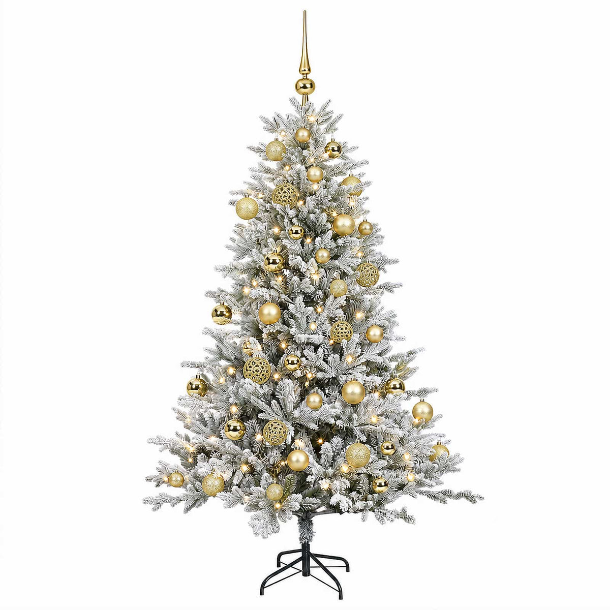 Dirbtinė kalėdinė eglutė su rutuliuku 120 cm 150 LED