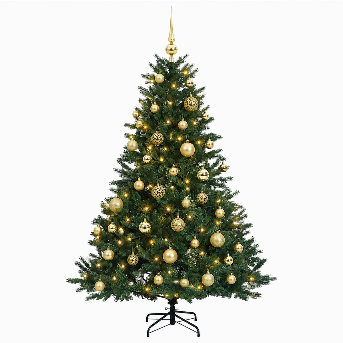 Dirbtinė kalėdinė eglutė su rutuliuku 150 cm 150 LED