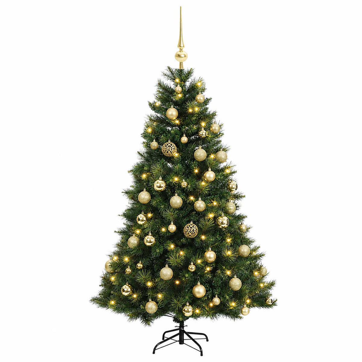 Dirbtinė kalėdinė eglutė su rutuliuku 120 cm 150 LED