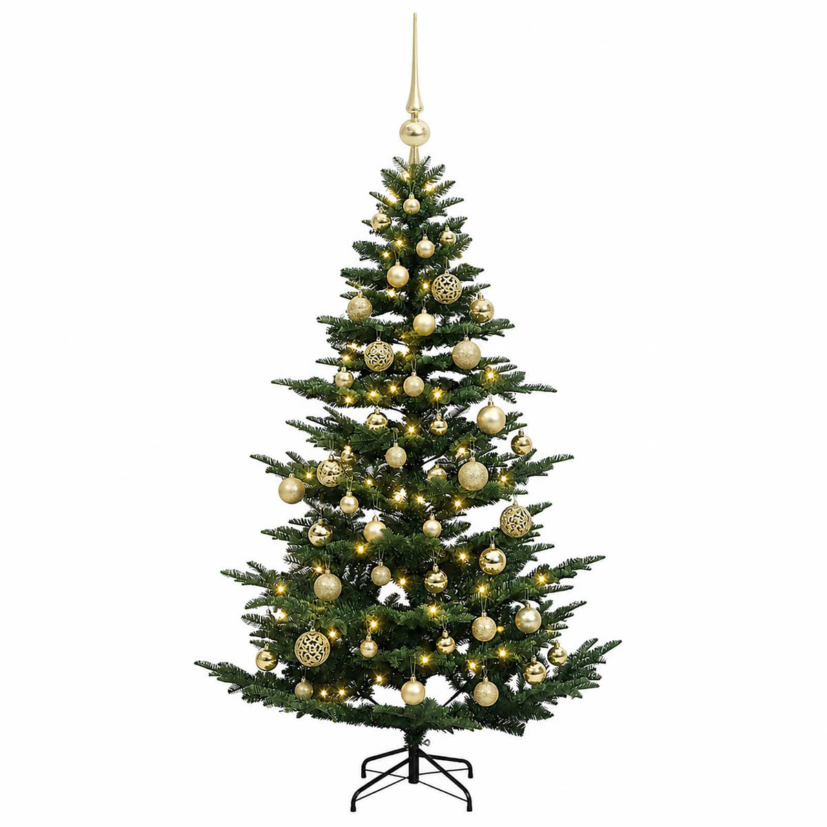 Dirbtinė kalėdinė eglutė su rutuliuku 120 cm 150 LED