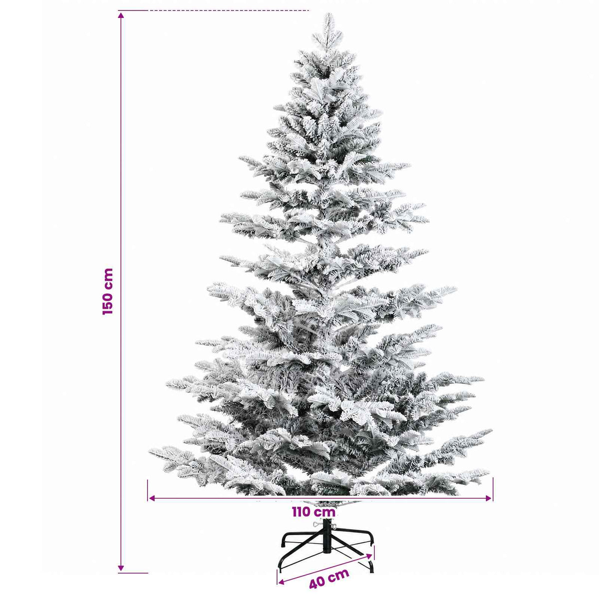 Dirbtinė kalėdinė eglutė su rutuliuku 150 cm 150 LED