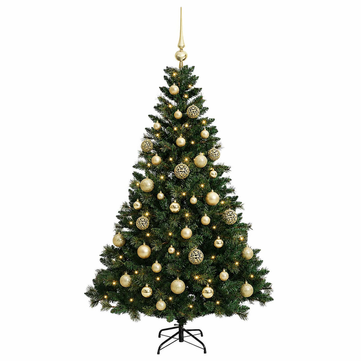 Dirbtinė Kalėdų eglutė su burbulais 120 cm 150 LED Šilta balta