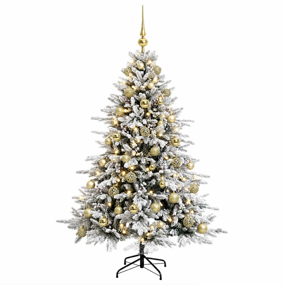 Dirbtinė kalėdinė eglutė su rutuliuku 150 cm 150 LED