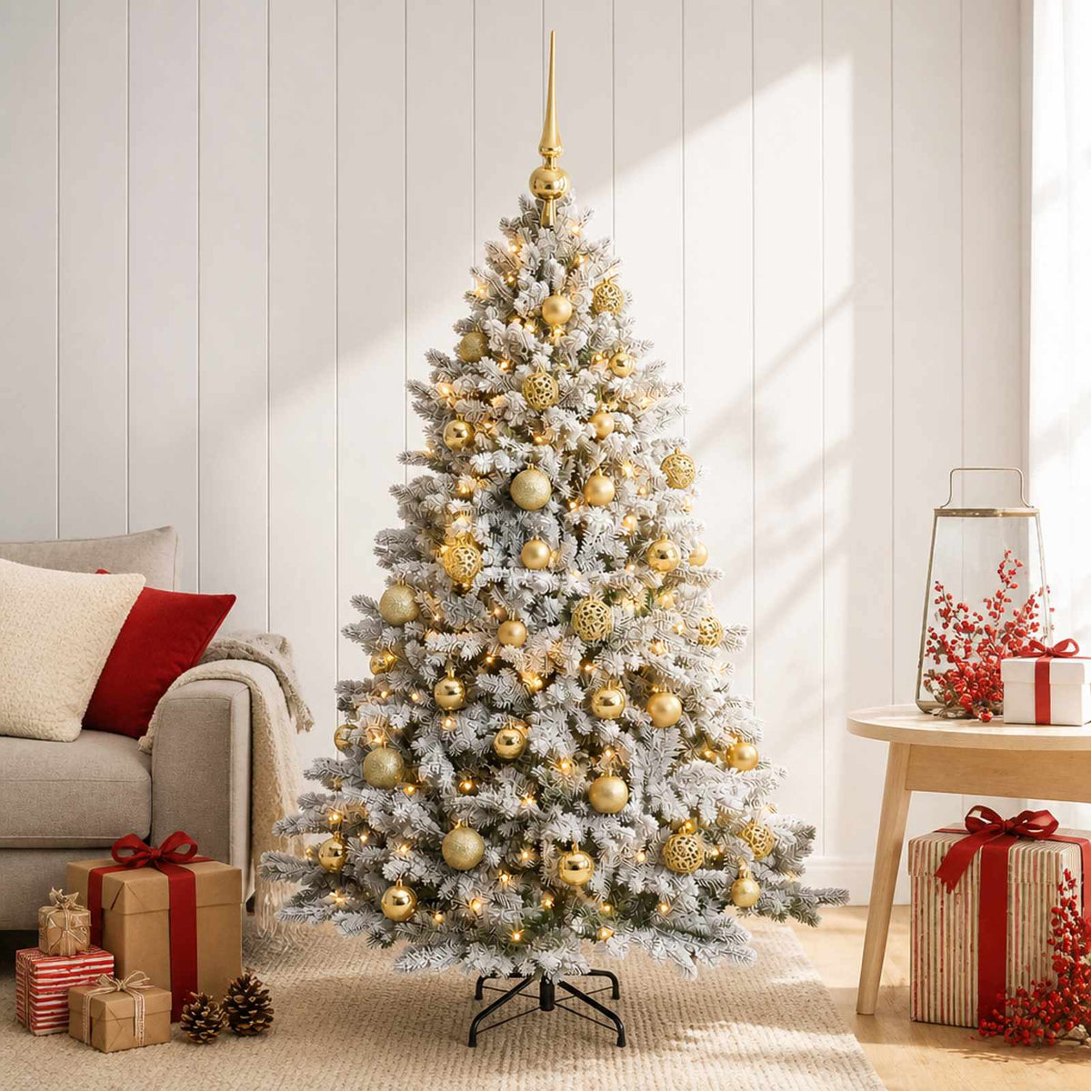 Dirbtinė kalėdinė eglutė su rutuliuku 150 cm 150 LED