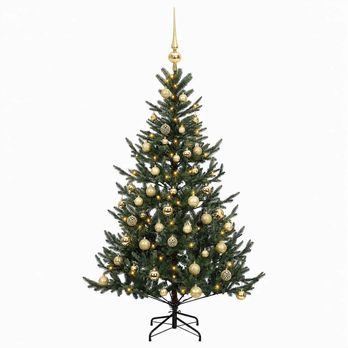 Dirbtinė kalėdinė eglutė su rutuliuku 120 cm 150 LED