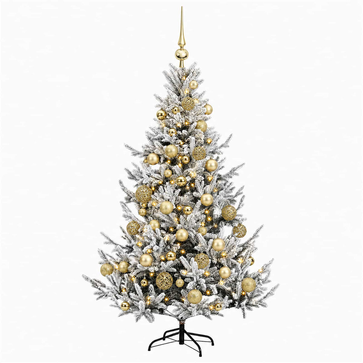Dirbtinė kalėdinė eglutė su rutuliuku 120 cm 150 LED