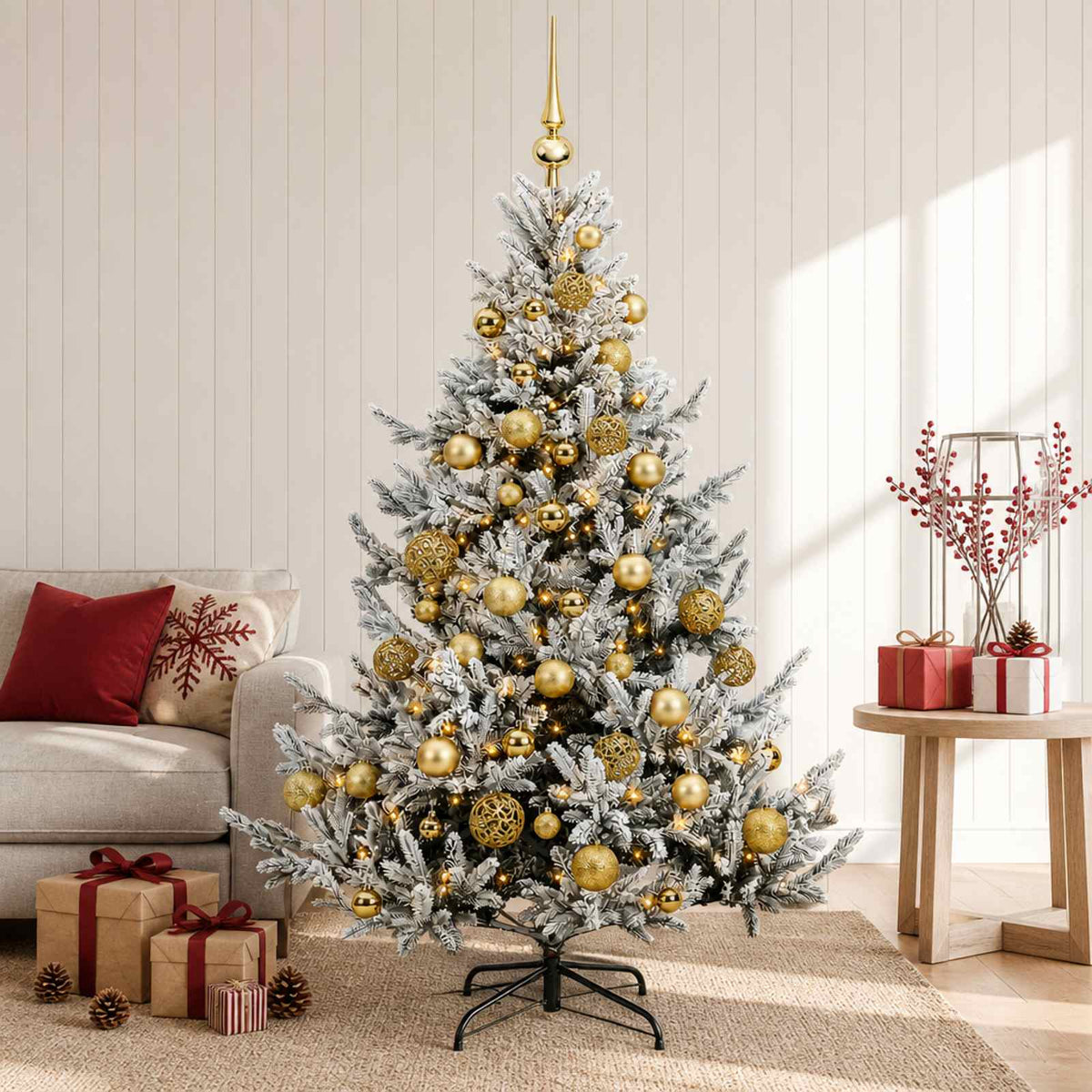 Dirbtinė kalėdinė eglutė su rutuliuku 150 cm 150 LED