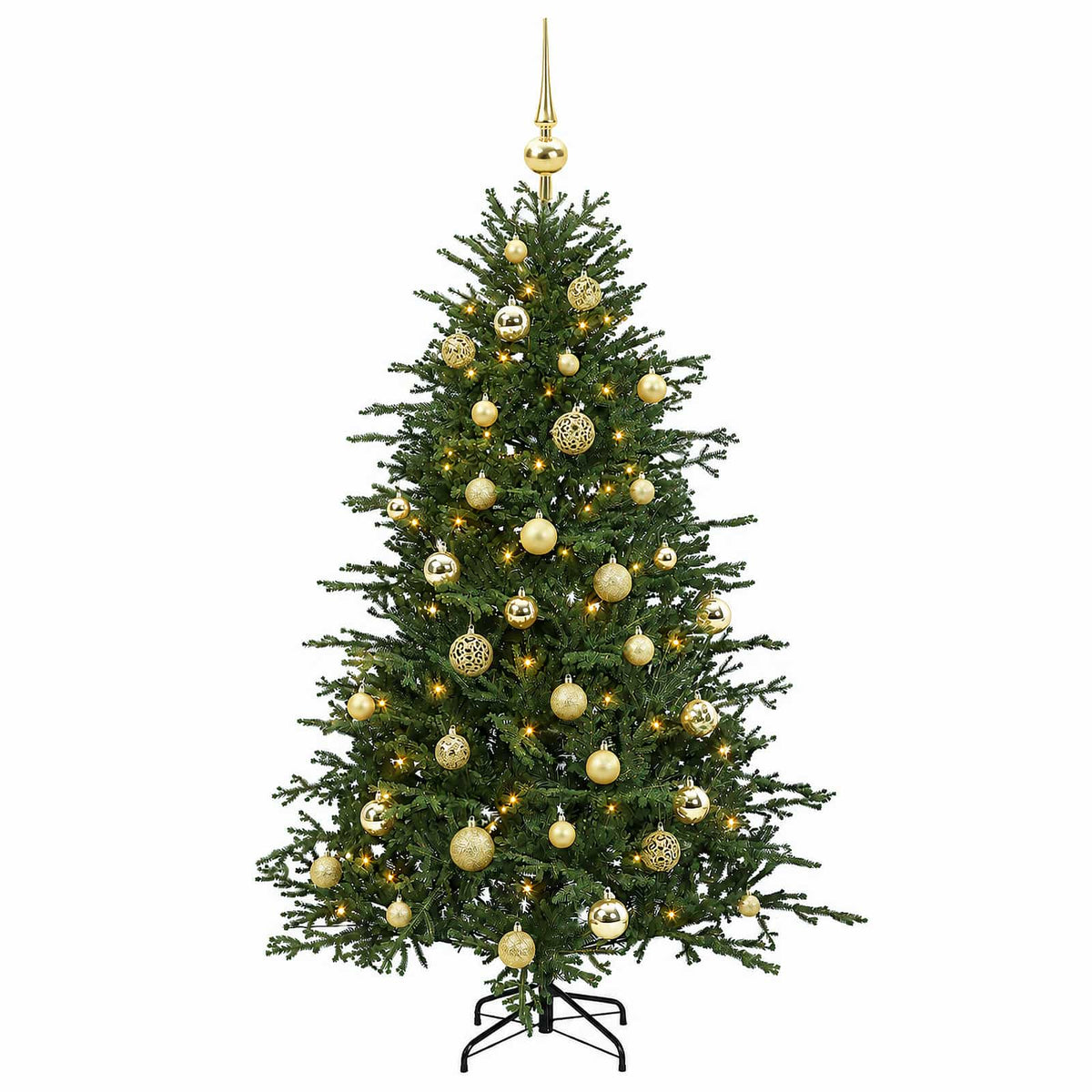 Dirbtinė kalėdinė eglutė su rutuliuku 150 cm 150 LED