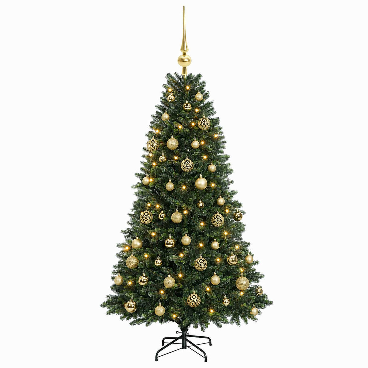 Dirbtinė Kalėdų eglutė su burbulais 120 cm 150 LED Šilta balta