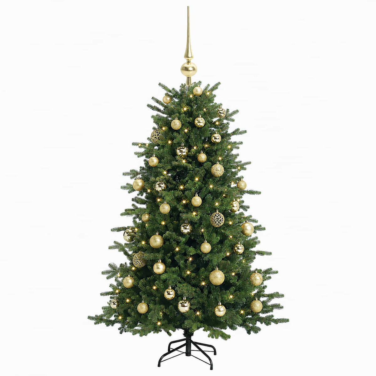 Dirbtinė kalėdinė eglutė su rutuliuku 150 cm 150 LED