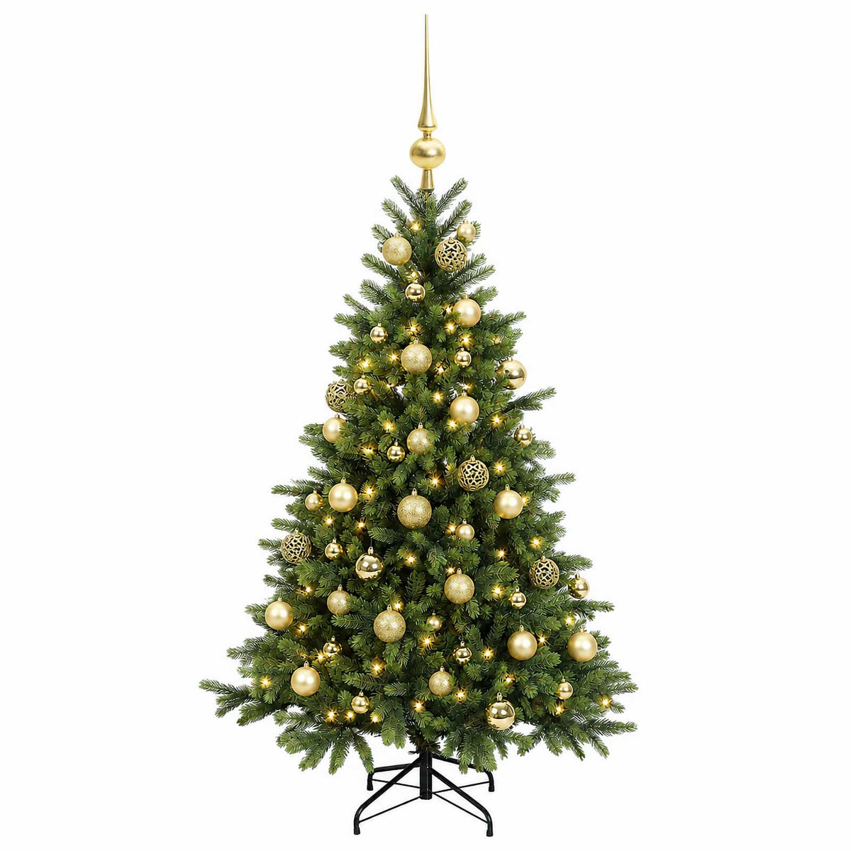 Dirbtinė kalėdinė eglutė su rutuliuku 120 cm 150 LED