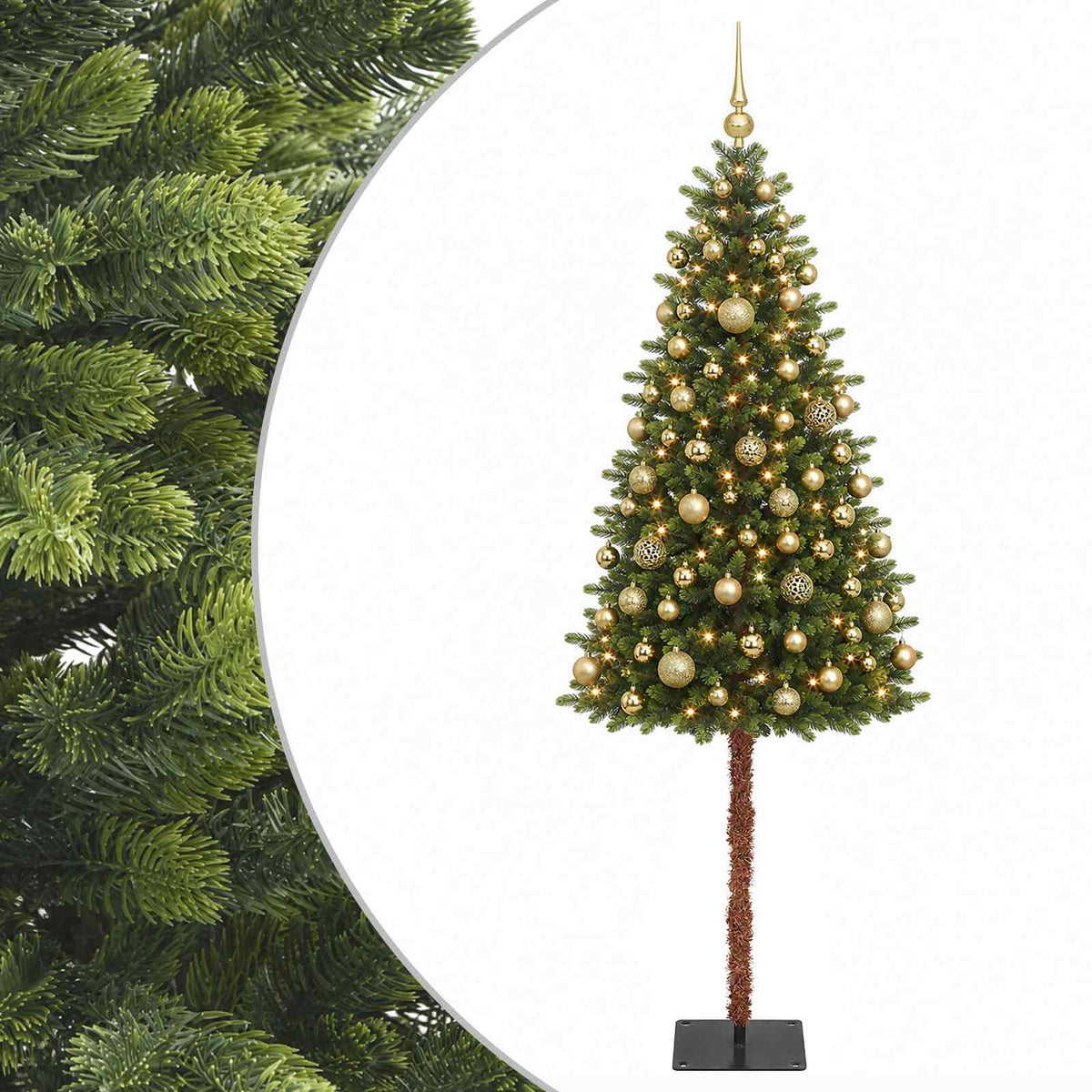 Dirbtinė Kalėdų eglutė su burbulais 150 cm 150 LED Šilta balta