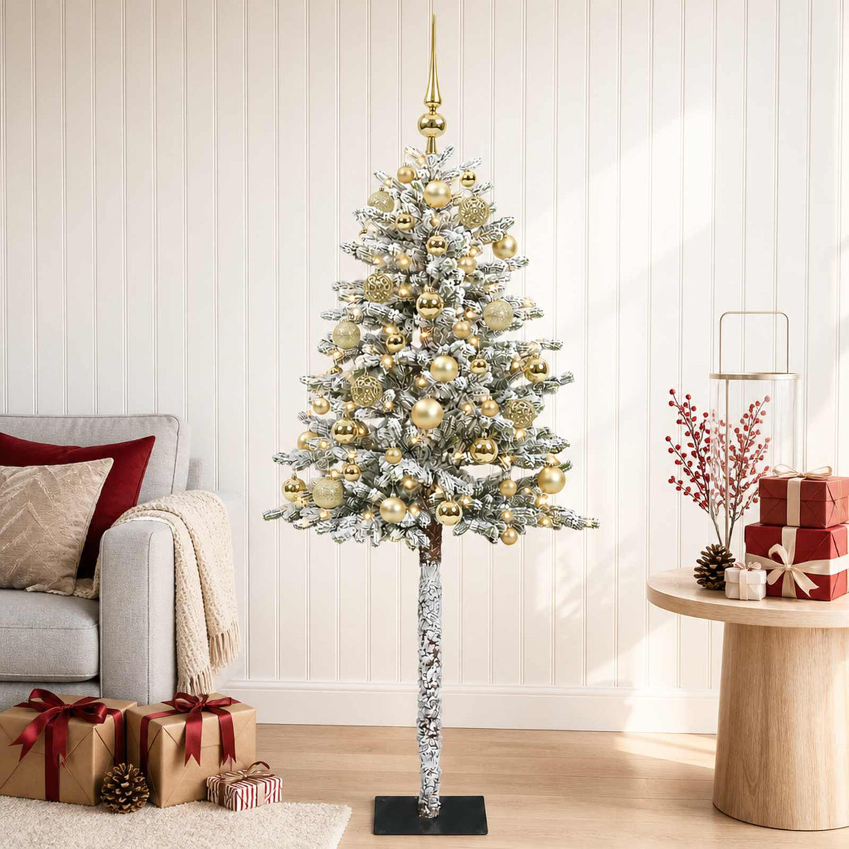 Dirbtinė Kalėdų eglutė su burbulais 120 cm 150 LED Šilta balta