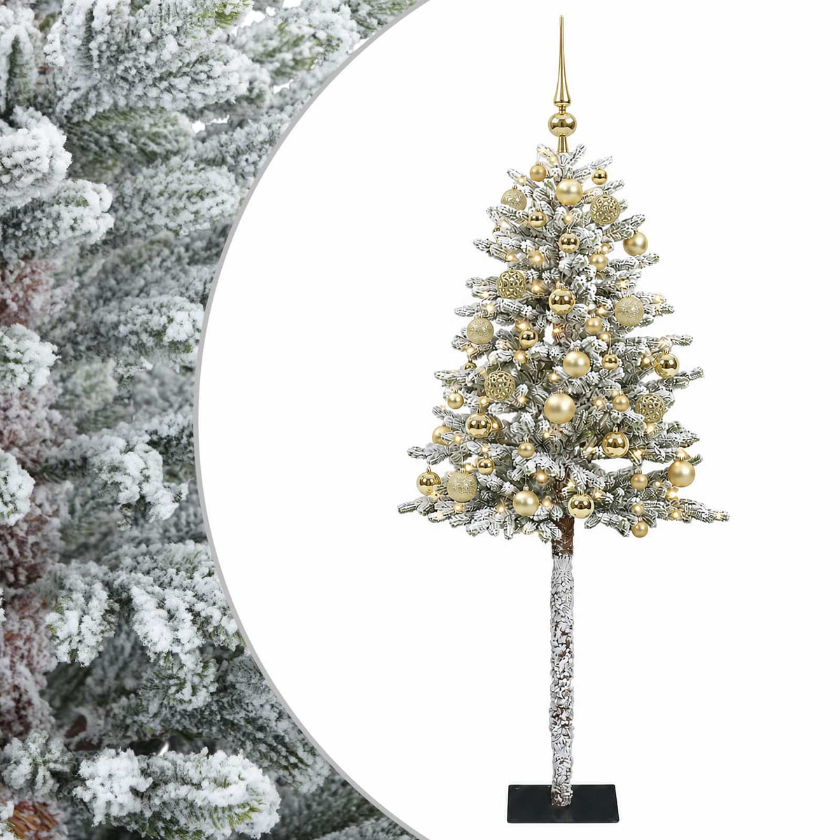 Dirbtinė Kalėdų eglutė su burbulais 120 cm 150 LED Šilta balta