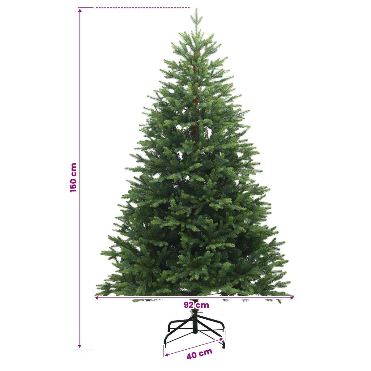 Dirbtinė Kalėdų eglutė su burbulais 150 cm 150 LED Šilta balta